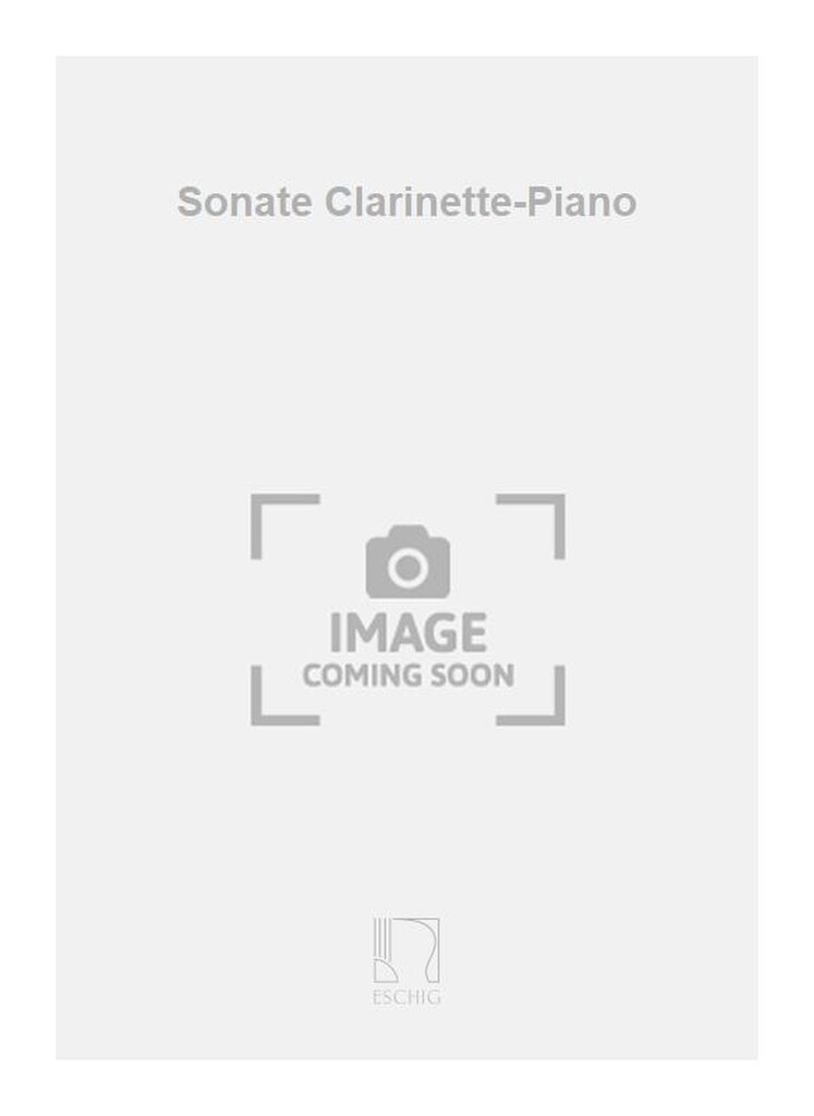 Sonate Clarinette-Piano